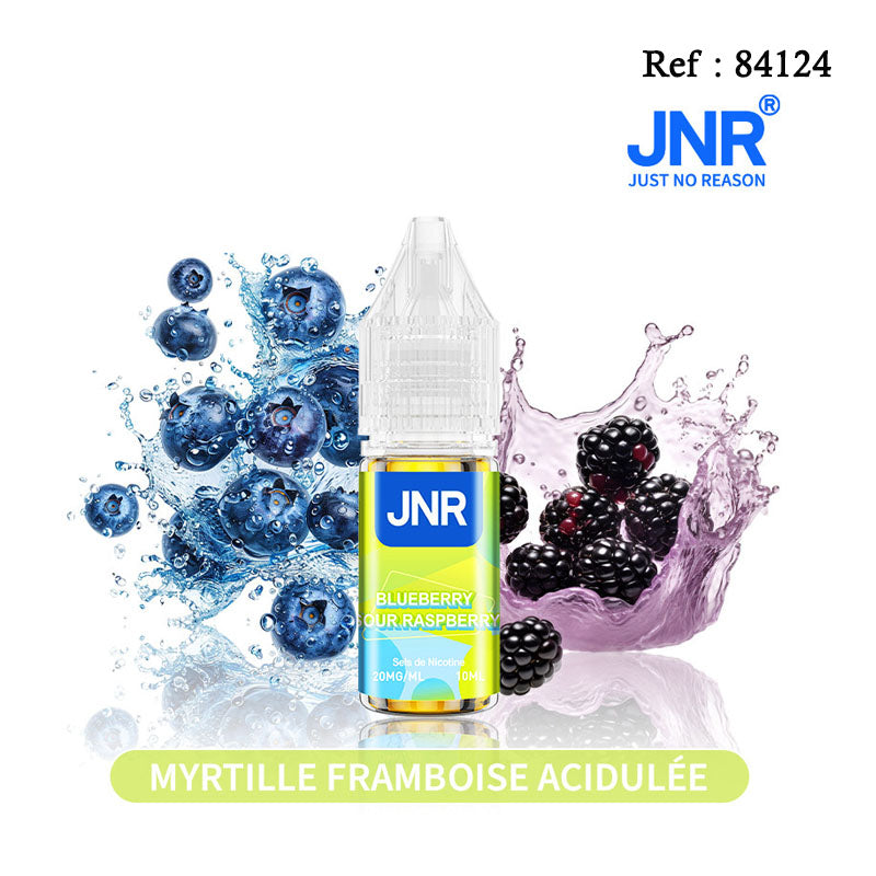 E-liquide Falcon-X JNR Myrtille Framboise acidulée 10mL 20mg/mL - Pack de 10pcs