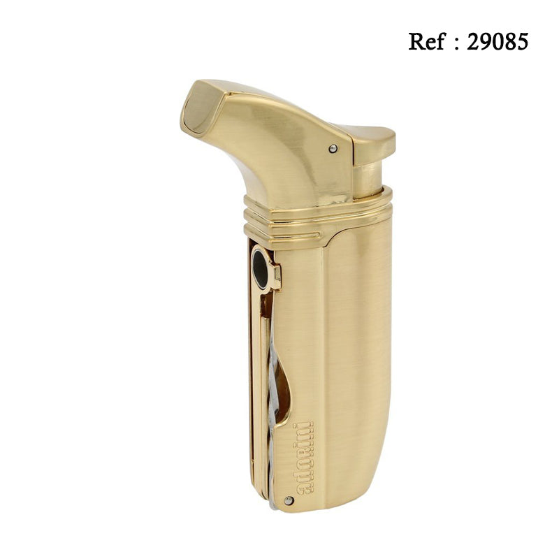 Briquet Cigares double jet Doré Adorini - Jagsmoke®