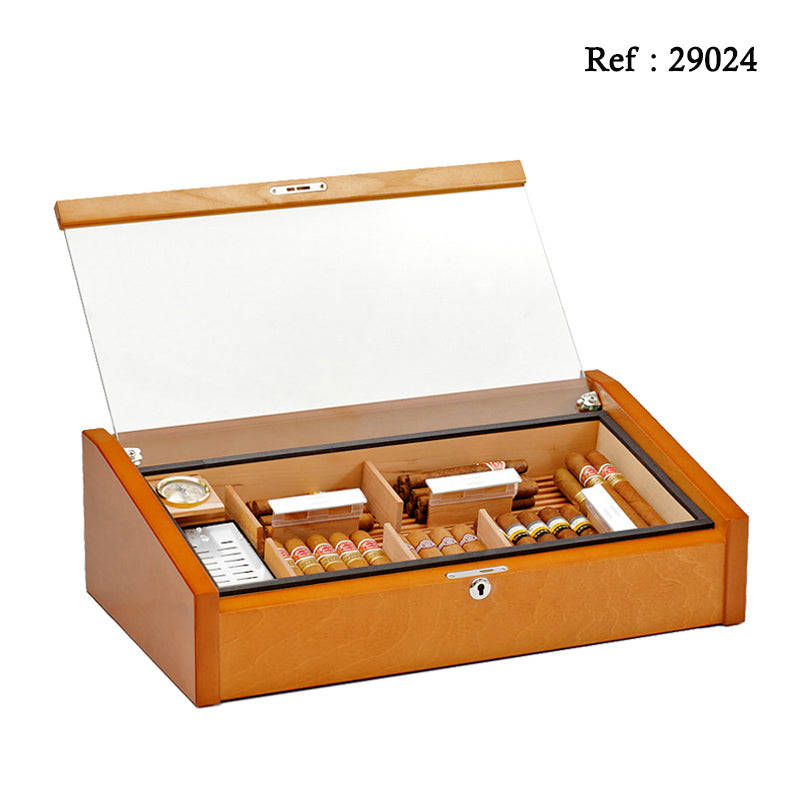 Cave à cigares Vega Acajou Deluxe Adorini - 100 cigares - Jagsmoke