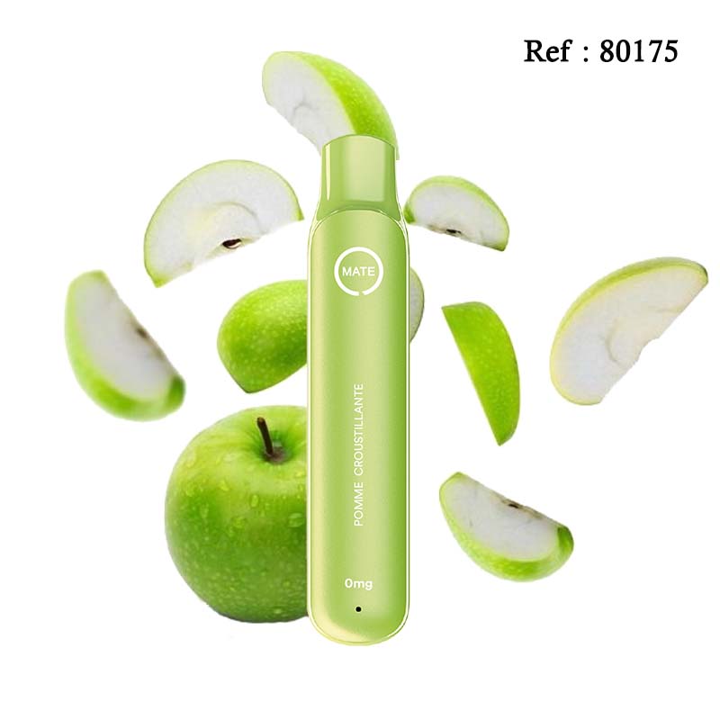 E-cigarettes jetables FLAWOOR Mate - Pomme croustillante - Jagsmoke