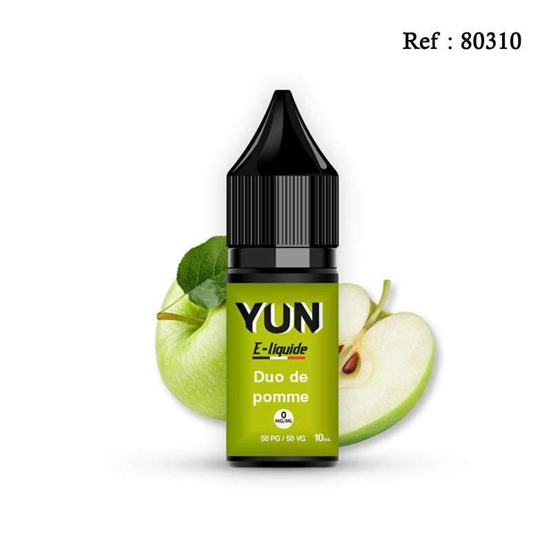 E-liquide Duo de pomme YUN 10mL - Jagsmoke